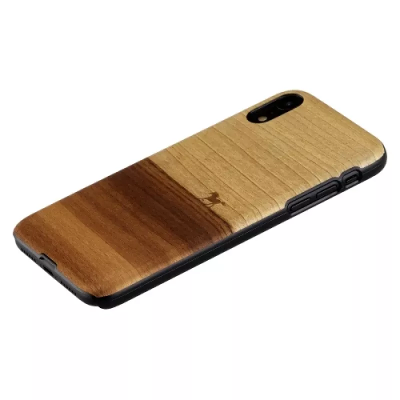 Dėklas iPhone XR man and wood juodas, apsauginis minkštas apvalkalas