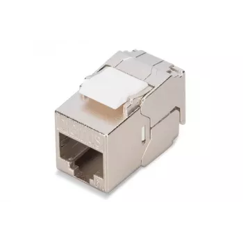 Keystone modulis Digitus CAT 6A RJ-45 ekranuotas sidabrinis 1 vnt.
