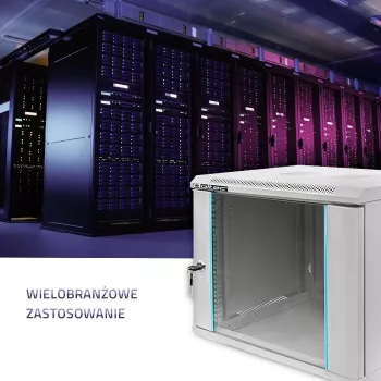 Rack spinta QOLTEC 19 colių 9U 600x500x600 sieniniam arba ant grindų montavimui serverių korpusas