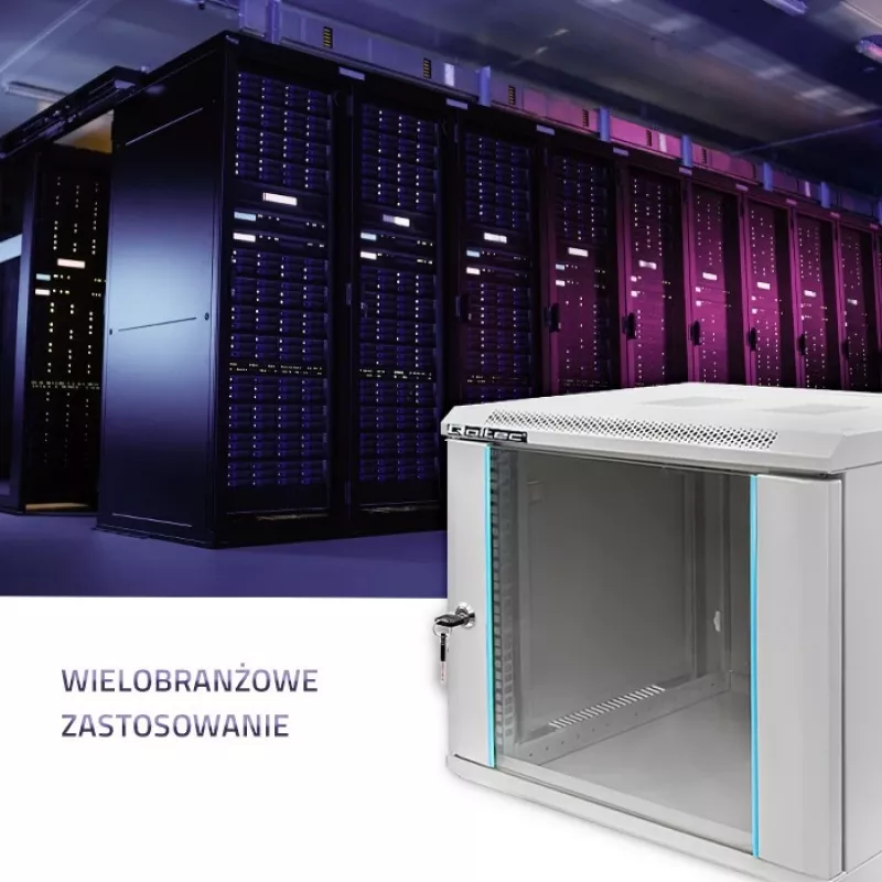 Rack spinta QOLTEC 19 colių 9U 600x500x600 sieniniam arba ant grindų montavimui serverių korpusas