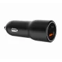 Automobilinis įkroviklis Gembird TA-UC-AC2PDQC38-CAR-01, USB-C, 38 W, 12–24 V, juodas