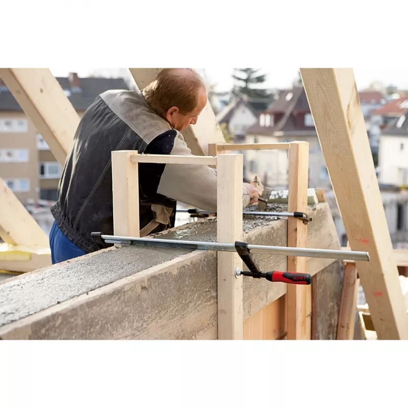 F-spaustuvas Bessey TGK100-2K 100 cm aliuminis juodai raudonas