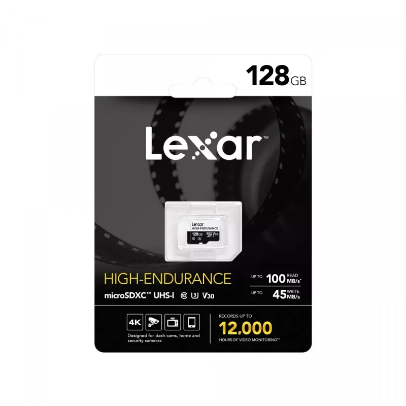 microSD High Endurance kortelė 128GB C10 A1 U1 V30 100/45MB/s