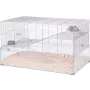 Narvas ZOLUX Neolife 80 (205664GRI) pelėms ir žiurkėms – 780×450×480 mm, plastikinis, tarpai tarp strypų 9 mm, su dubenėliu, pilkas