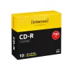 Intenso 10 x CD-R 700MB (80 min.) 40x - plonuose dėkluose (1001622)