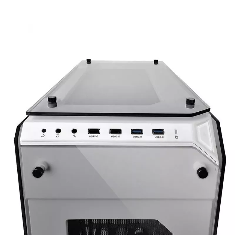 Case View 71 Riing grūdinto stiklo E-ATX pilnas bokštas - Snow Edition