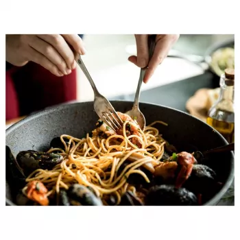Wok keptuvė Ballarini 75002-815-0 Antracitinė 30 cm, aliuminis, 6 sluoksnių granito/titano nelipni danga