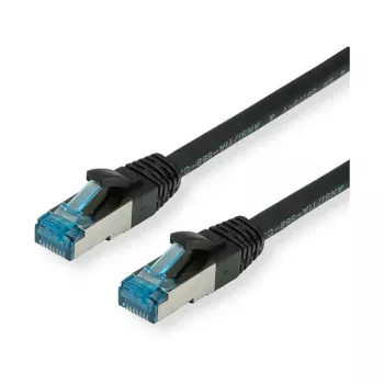 VALUE - Pataisos laidas - RJ-45 (M) - RJ-45 (M) - 10 m - SFTP, PiMF - CAT 6a - be halogenų, liejinis, su apsauga nuo užkabinimo, vytas - Juoda (21.99.1967)