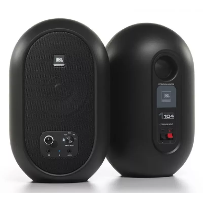 JBL 104-BT juodi koaksialiniai monitoriai su Bluetooth