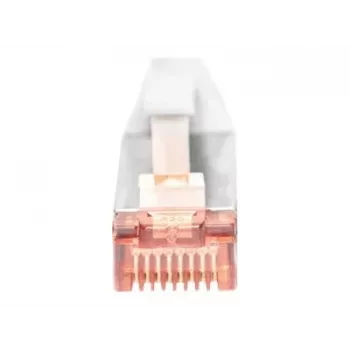 Tinklo kabelis Digitus CAT 6 U/FTP Slim patch cord RJ-45 Cat6 10m Pilka