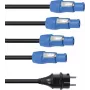 Maitinimo skirstymo laidas EUROLITE P-Con 1-4 3x2,5mm²