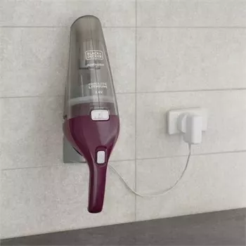 Nešiojamas dulkių siurblys Black & Decker NVC115W pilkai violetinis, be maišelio