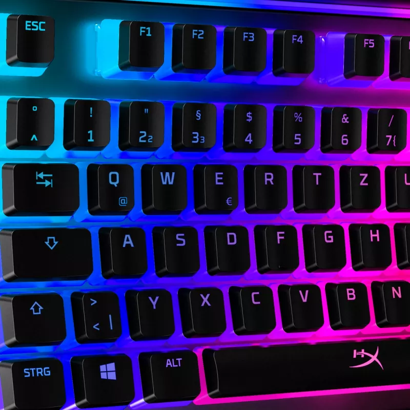 HyperX Pudding Keycaps – pilnas klavišų rinkinys – ABS – juoda (DE išdėstymas) – klaviatūros klavišai