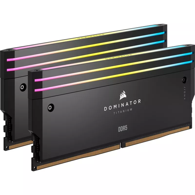 Corsair Dominator Titanium DIMM 96 GB DDR5-6600 (2x 48 GB) dviejų modulių rinkinys, juoda, CMP96GX5M2B6600C32, INTEL XMP