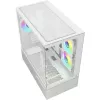 Korpusas Sharkoon MK7 ARGB mATX 2xStiklas Baltas