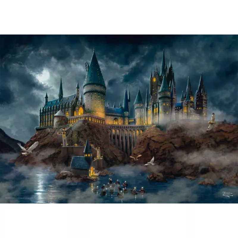 Thomas Kinkade Studios Wizarding World Harry Potter - Hogwarts Pilis, Dėlionė 1000 Detalių