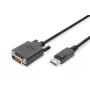 ASM AK-340301-030-S ASSMANN Kabelis DisplayPort 1.1a su fiksatoriumi Tipas DP/DVI-D (24+1) Kištukas/Kištukas Juodas 3m