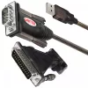 UNITEK Y-105A serijinis kabelis juodas 1,5 m USB-A DB-9