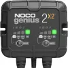Baterijų įkroviklis NOCO GENIUS2X2 4A 2 bankai, 4A bendra, dvi nepriklausomos išvestys