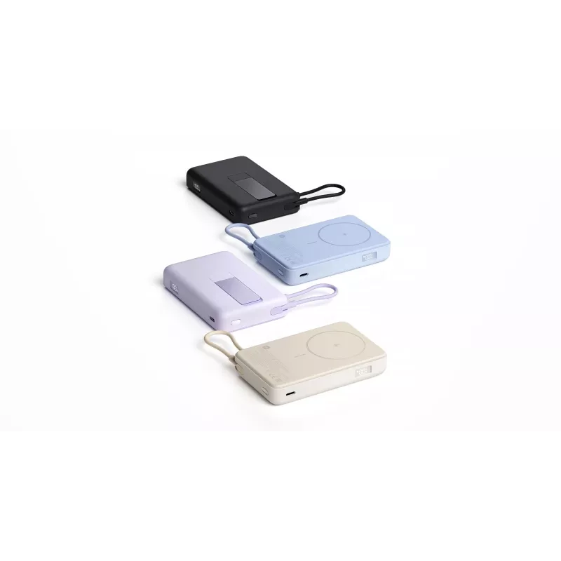 Powerbankas Xiaomi BHR08P9GL 5900 mAh Li-Ion, belaidis įkrovimas, USB-C, pilka