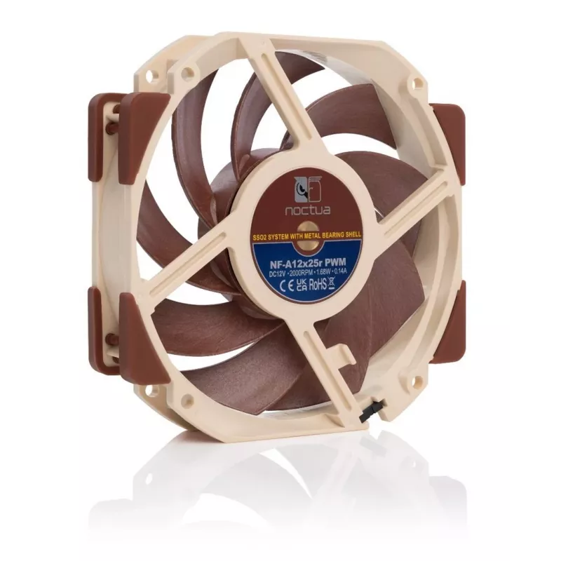 Ventiliatorius Noctua NF-A12X25R PWM 12 cm smėlio ruda 2000 RPM 102,1 m³/h