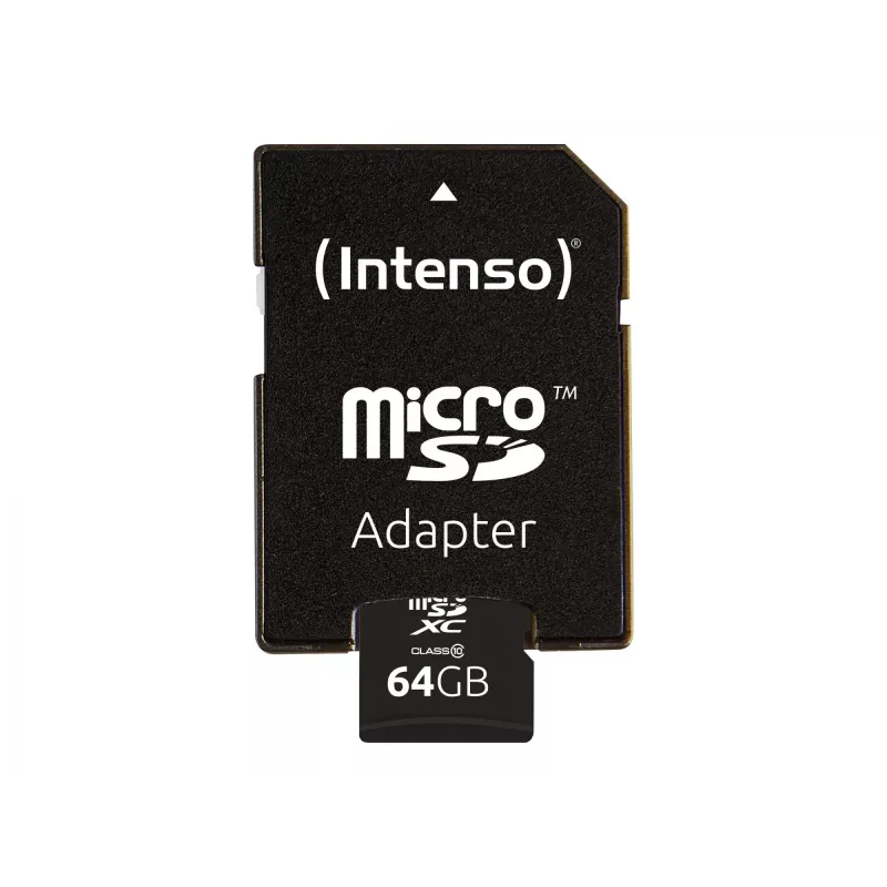 Intenso 64GB microSDXC Class 10 atminties kortelė