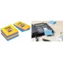 Post-it Super Sticky lipnūs lapeliai 4690-S3R, liniuoti, 101 x 152 mm, 3 blokeliai po 90 lapų, įvairių spalvų (ultramėlyna, ultrarožinė, ultrageltona)