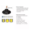 Synergy 21 LED pakabinamas šviestuvas UFO 150W pramoninėms/sandėlio patalpoms cw 90° DIM