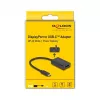 Adapteris DisplayPort lizdas į USB Type-C kištuką DeLOCK 4K PD 85W