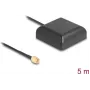 GNSS antena Navilock NL-203AA didelio stiprinimo, SMA jungtis, 5 m kabelis, lauko