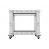 Atviras stovas 19 inch 9U 600x600-1100 reguliuojamas pilkas