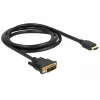 Vaizdo kabelio adapteris DeLOCK 85583 1,5 m DVI-D HDMI Type A juodas