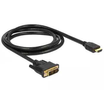 Vaizdo kabelio adapteris DeLOCK 85583 1,5 m DVI-D HDMI Type A juodas