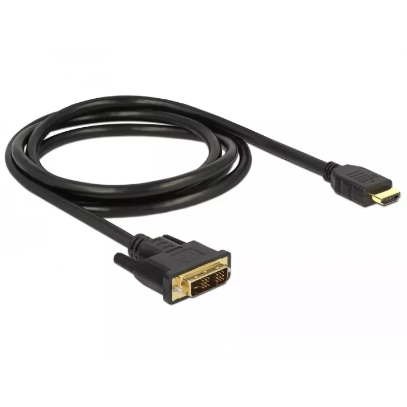 Vaizdo kabelio adapteris DeLOCK 85583 1,5 m DVI-D HDMI Type A juodas
