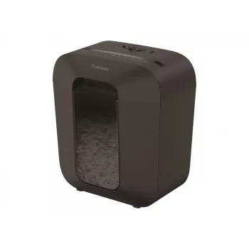 Fellowes Powershred LX25 kryžminio pjovimo smulkintuvas, juodas, 11,5 l, 6 lapų, kreditinių kortelių smulkinimas