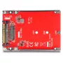 DeLOCK 2.5 colio keitiklis U.3 SFF-8639 į M.2 NVMe Key M 7 mm raudonas