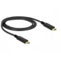 USB laidas DeLOCK 83661 USB 3.2 Gen 2 1m USB-C juodas