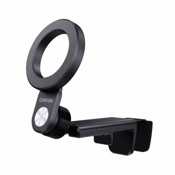 CANYON OnGrip 11 magnetinis kelioninis laikiklis, juodas, kompaktiškas telefono laikiklis