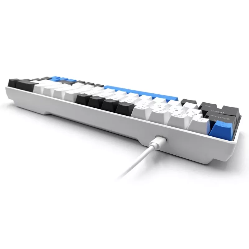 Mechaninė klaviatūra MEDIA-TECH MT1259 Red Core MX60, 60% form factor, CHERRY MX Red jungikliai, RGB foninis apšvietimas, USB, aukšto profilio klavišai
