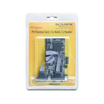 PCI Express kortelė DeLOCK 89177 4 × nuoseklus (RS-232) 1 × lygiagretus (LPT)
