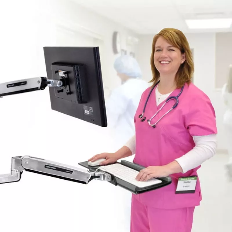 Sieninis klaviatūros laikiklis Ergotron LX Sit-Stand