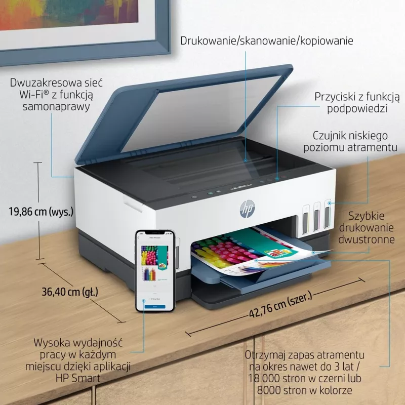 HP Smart Tank 675 Daugiafunkcis rašalinis spausdintuvas A4 4800 x 1200 DPI 12 ppm Wi-Fi