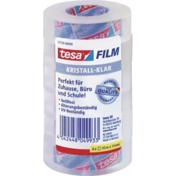 Lipni juosta Tesa 57726-00000-01 15 mm x 33 m skaidri, pakuotė po 6 vnt.