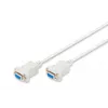 Assmann Zero-Modem jungiamasis kabelis, D-Sub9 F/F, 3,0 m, snap-hoods, be (AK-610100-030-E)