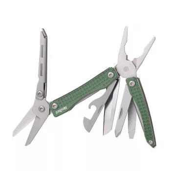 Multitool Nextool NE20050 10-in-1 kompaktiškas daugiafunkcis įrankis, žalias, 10 įrankių, 83 g, sulankstytas 6,8 cm