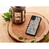 Korpusas iPhone 11 man and wood — mėlynas trikampis ant juodo, kietas apvalkalas