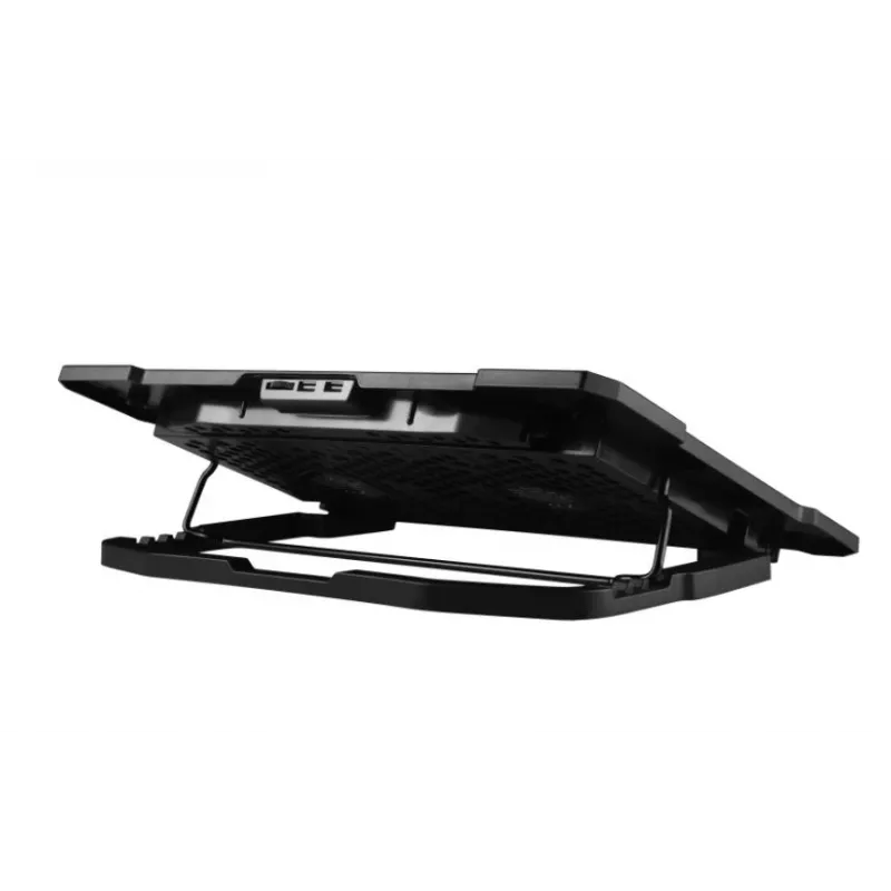 Tellur Cooling Pad Basic 17, 5 ventiliatoriai, LED, Juoda