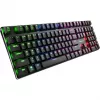 SHARKOON PureWriter RGB, žaidimų klaviatūra juoda, FR išdėstymas, Kailh Choc Low Profile Blue jungikliai