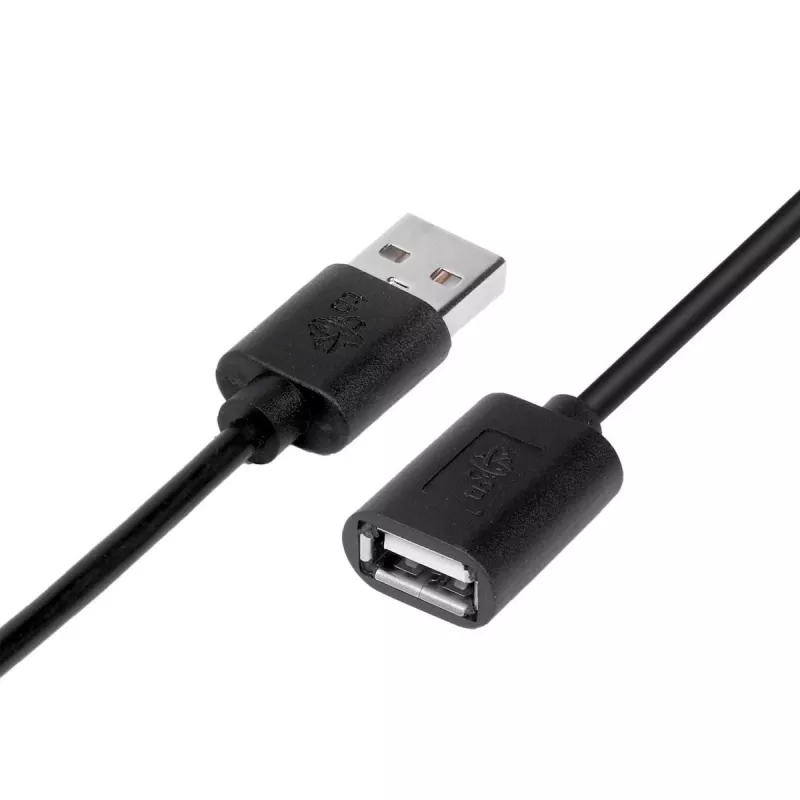 Prailginimo laidas USB AM-AF 1,8 m juodas