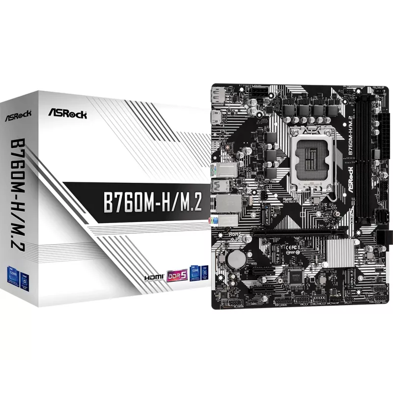 ASRock B760M-HDV/M.2 DDR5 Micro-ATX pagrindinė plokštė